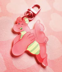 Image 4 of Frosted Pink Gummy Acrylic Charm