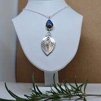Image 1 of Silver Mint and Flashing Labradorite  Pendant (SJ058)