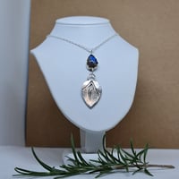 Image 2 of Silver Mint and Flashing Labradorite  Pendant (SJ058)