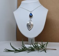 Image 3 of Silver Mint and Flashing Labradorite  Pendant (SJ058)