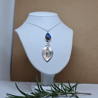 Image 5 of Silver Mint and Flashing Labradorite  Pendant (SJ058)