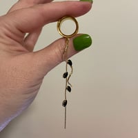 Black & Gold Leaf Dangles (sizes 4g-2")