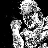 Image 3 of Dustin Rhodes vs Bunkhouse Buck (Way of the Blade Art Print)