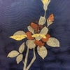 Antique Silk Kimono (Navy Blue Roses) 