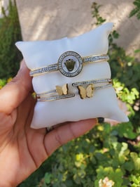 Bling Gold Stainless Steel Bangles
