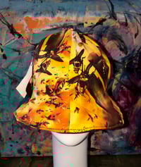 Image 1 of H.O.D. Bucket Hat Yellow Bee -Hive Wu-Tang Printed Fabric, Reverse Side All Puffy Nylon Panels