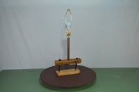 Image 11 of  Field Drag Beam Table Lamp, Weathered Wood Farm Harrow, Upcycled 1950 Agri Desk Light, #820