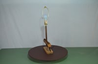 Image 15 of  Field Drag Beam Table Lamp, Weathered Wood Farm Harrow, Upcycled 1950 Agri Desk Light, #820