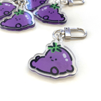 Eggplant Keychain