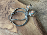 Image 4 of Stelring Silver Basha bead hoops/n1