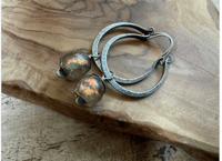 Image 8 of Stelring Silver Basha bead hoops/n1