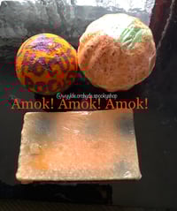 Image 3 of Amok! Amok! Amok! Trio Gift Set Hocus Pocus Halloween Handmade Bathbomb Body Scrub Vegan