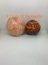 Image 2 of A Virgin Lit the Candle! Duo Gift Set Hocus Pocus Halloween Handmade Bathbomb Vegan