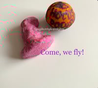 Image 1 of Come, We Fly! Duo Gift Set Hocus Pocus Halloween Handmade Bathbomb Vegan