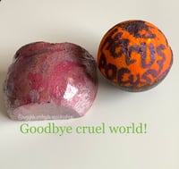 Image 2 of Goodbye Cruel World! Duo GiftSet Hocus Pocus Halloween Handmade Bathbomb Vegan