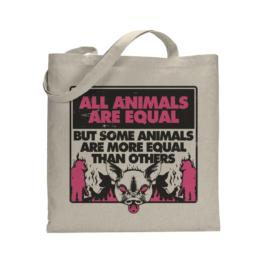 "ALL ANIMALS ARE EQUAL" TOTE BAG 