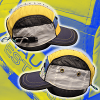 Image 2 of Yellow/Blue NAUTICA 5 panel hat (1/3)