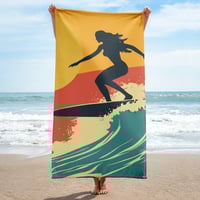 Image 1 of Surf's Up Beach Towel