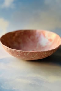 Image 3 of Large Marble Pink Bowl 