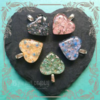 Image 5 of Heritage Floral Hand Painted Mini Heart Pendant