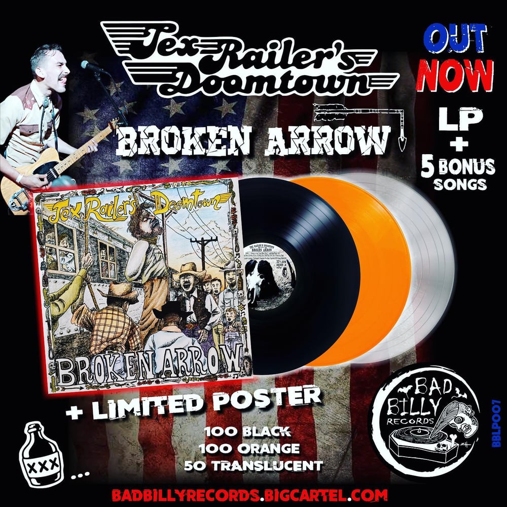 TEX RAILER'S DOOMTOWN - BROKEN ARROW (LP) LTD 