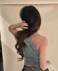 Image 5 of Silver Sparkle Tie-Side Top 50% OFF LAST IN STOCK