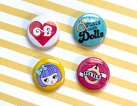 Image 1 of I LOVE BLYTHE 1" Pins 4 Pack