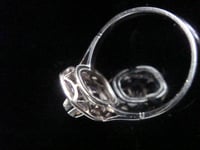 Image 3 of Antique 18ct sapphire and diamond art deco era ring
