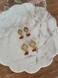 Image 2 of Carnelian Cherries (Gold)