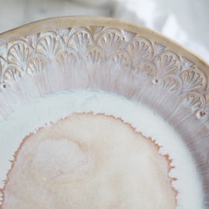 Image of Close out Lot of Imperfect Dishes, Creamy White and Ocher Glazes - Huge Discount "Seconds"