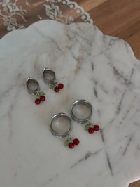 Image 2 of Carnelian Cherries (Silver)