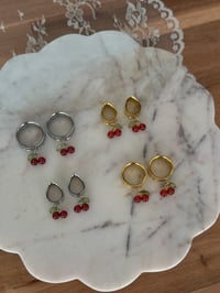 Image 3 of Carnelian Cherries (Silver)