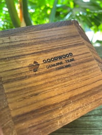 Image 5 of Vintage Teak Coaster Set in Caddy - Goodwood Company