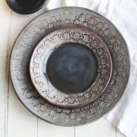 Image 1 of Studio Clear Out Lot of Imperfect Dishes, Charcoal Grey and Black - Huge Discount "Seconds"