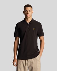 Image 1 of Lyle & Scott Plain Polo Shirt Jet Black
