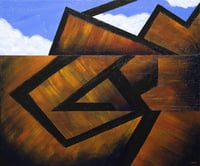 Angled orange landscape