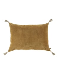 Image 1 of Coussin velours bronze 40 x 60 cm