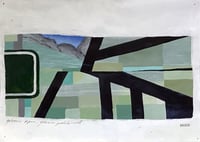 Image 1 of Green sign, green patchwork