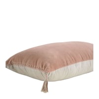 Image 2 of Coussin velours rose 40 x 60 cm
