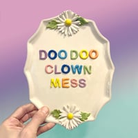 Plaques - Wall-Hanging Platter Doo Doo Clown Mess
