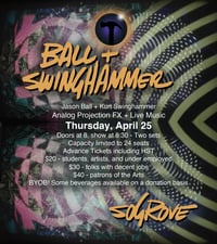 $40 BALL and SWINGHAMMER patron of the arts ticket