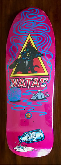 Image 1 of SANTA CRUZ SKATEBOARD DECK - NATAS PINK KITTEN