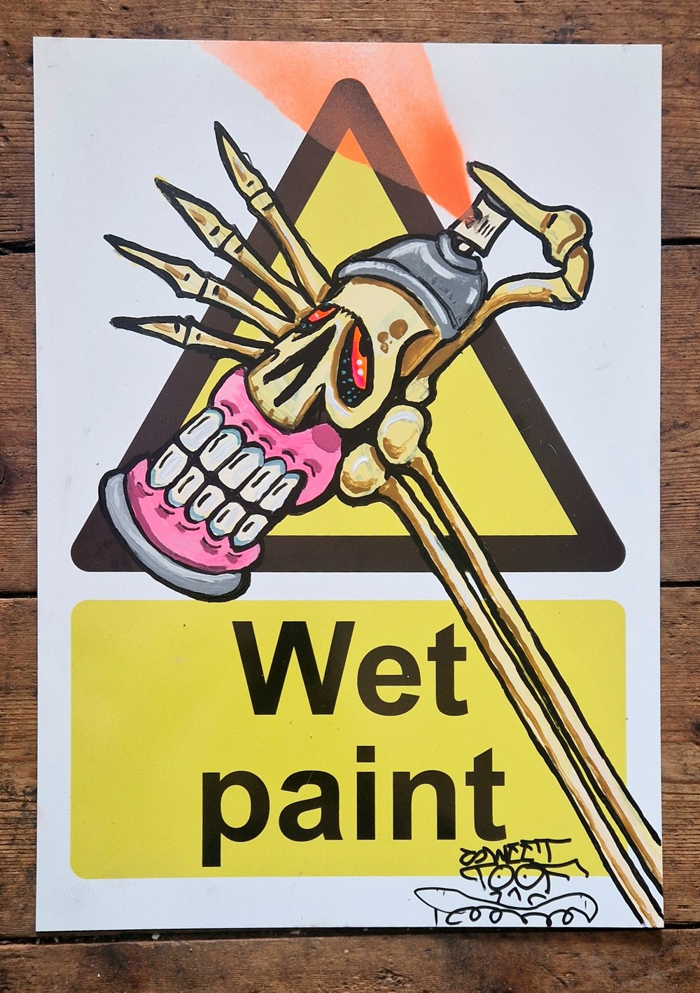 Wet Paint Dirty hands 
