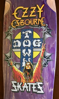 Image 4 of DOGTOWN SKATEBOARD DECK - OZZY OZBOURNE TRIBUTE - PURPLE STAIN