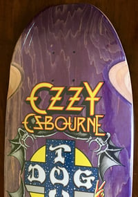 Image 5 of DOGTOWN SKATEBOARD DECK - OZZY OZBOURNE TRIBUTE - PURPLE STAIN