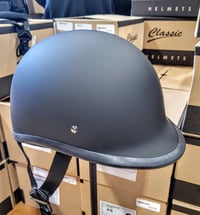 Image 1 of Daytona Classic Matte Black Polo QR Beanie Helmet