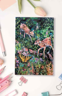 Image 1 of Notecard of Where the Forest Edge Begins – Fawn deer notecards