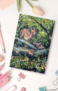 Image 1 of Notecard of Forest Fawns