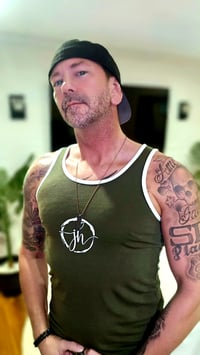 Image 4 of JH Brand Army Green Mens Tank Top