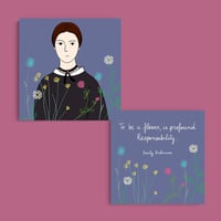 Image 1 of SET 2 STAMPE EMILY DICKINSON 20x20